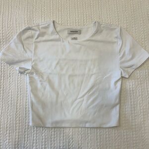 White Babaton contour cropped tshirt